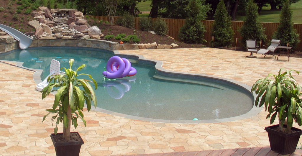 SunStone Concrete Resurfacing around pool deck
