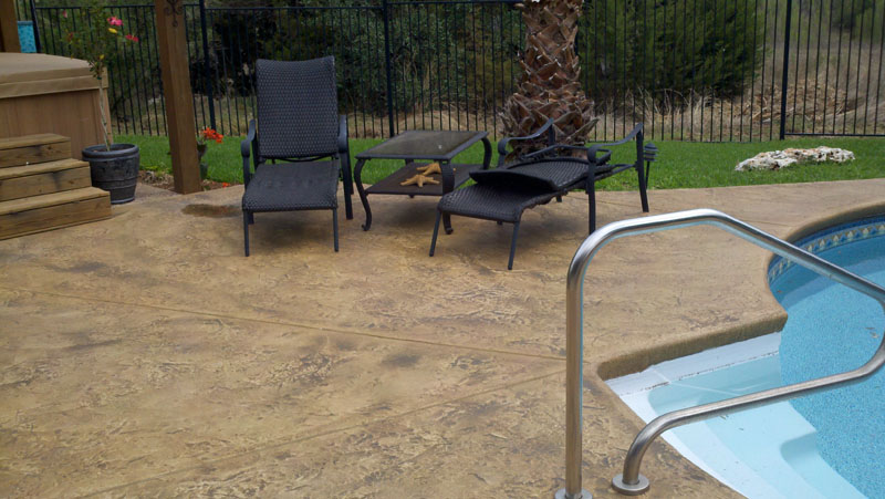 Concrete patio