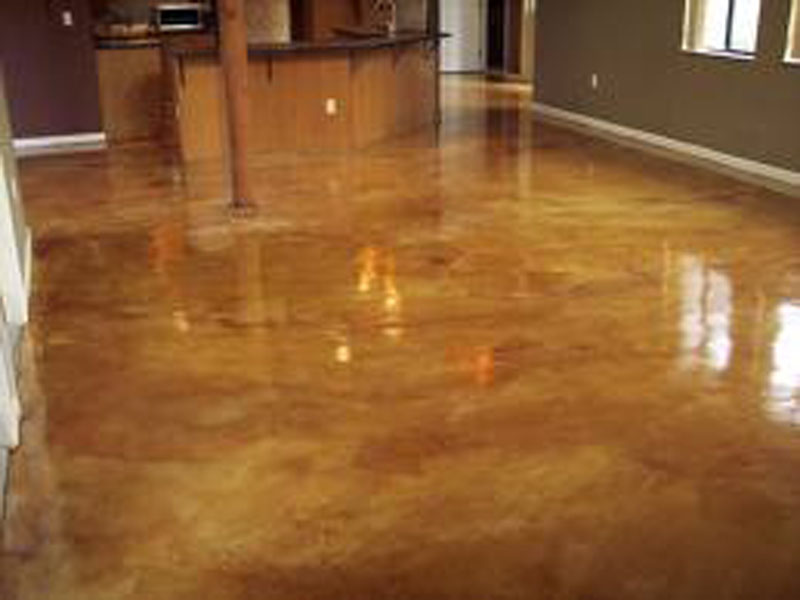 Interior Colored Concrete Floor