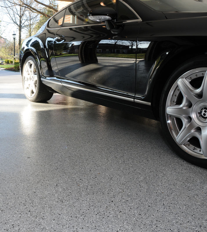 Decorative Concrete garage floor